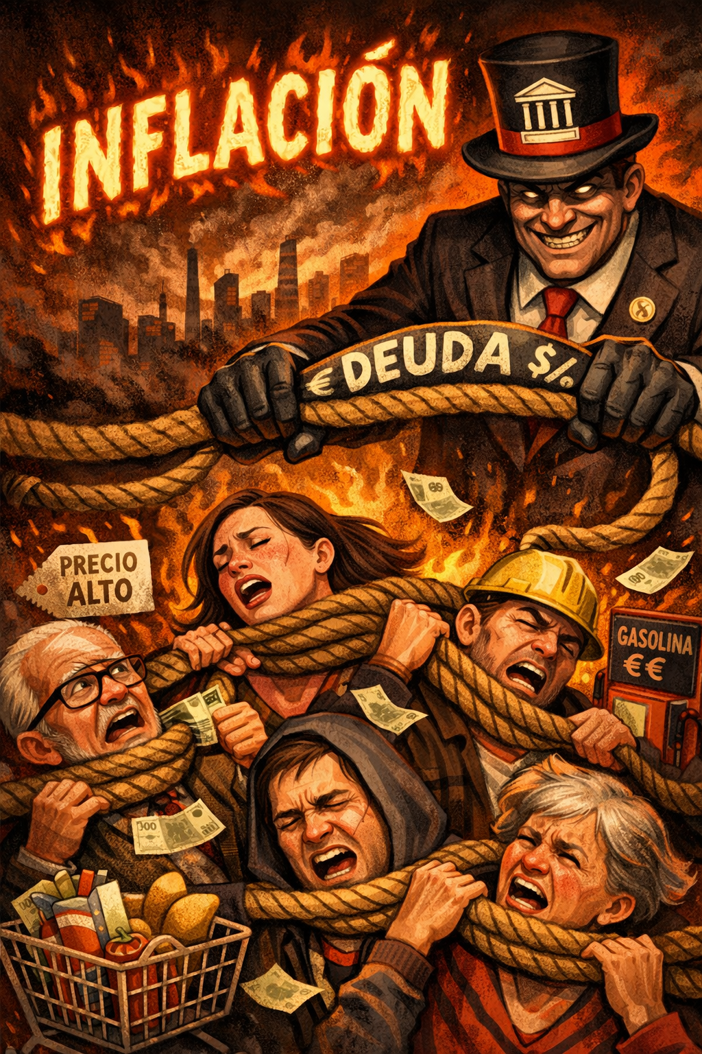 Inflation and public debt visualization